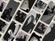 Additional preview showcasing more Instagram story and post images from the 130 Stock Images Dark Aesthetic collection, emphasizing the dark and elegant theme.