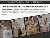 Promotional image showcasing the versatility of the 200 Digital Product Ideas for Finding Your Niche guide for different target audiences.