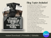 What's Included in 21 Done-For-You Digital Marketing Blogs - 68 Pages of Ready-to-Sell Content, Editable and Printable