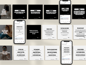 Preview of 30 Days Digital Marketing Carousels in Instagram device Mockup.
