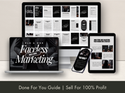 Men's Guide To Faceless Marketing Ebook With MRR