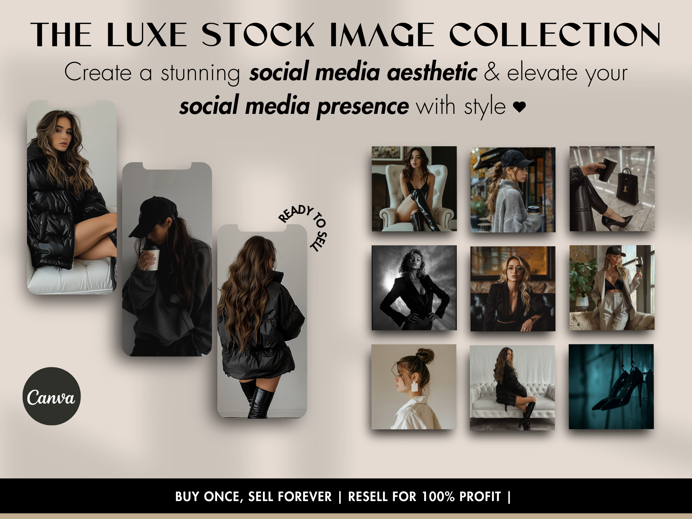 The Luxe Stock Image Collection with MRR