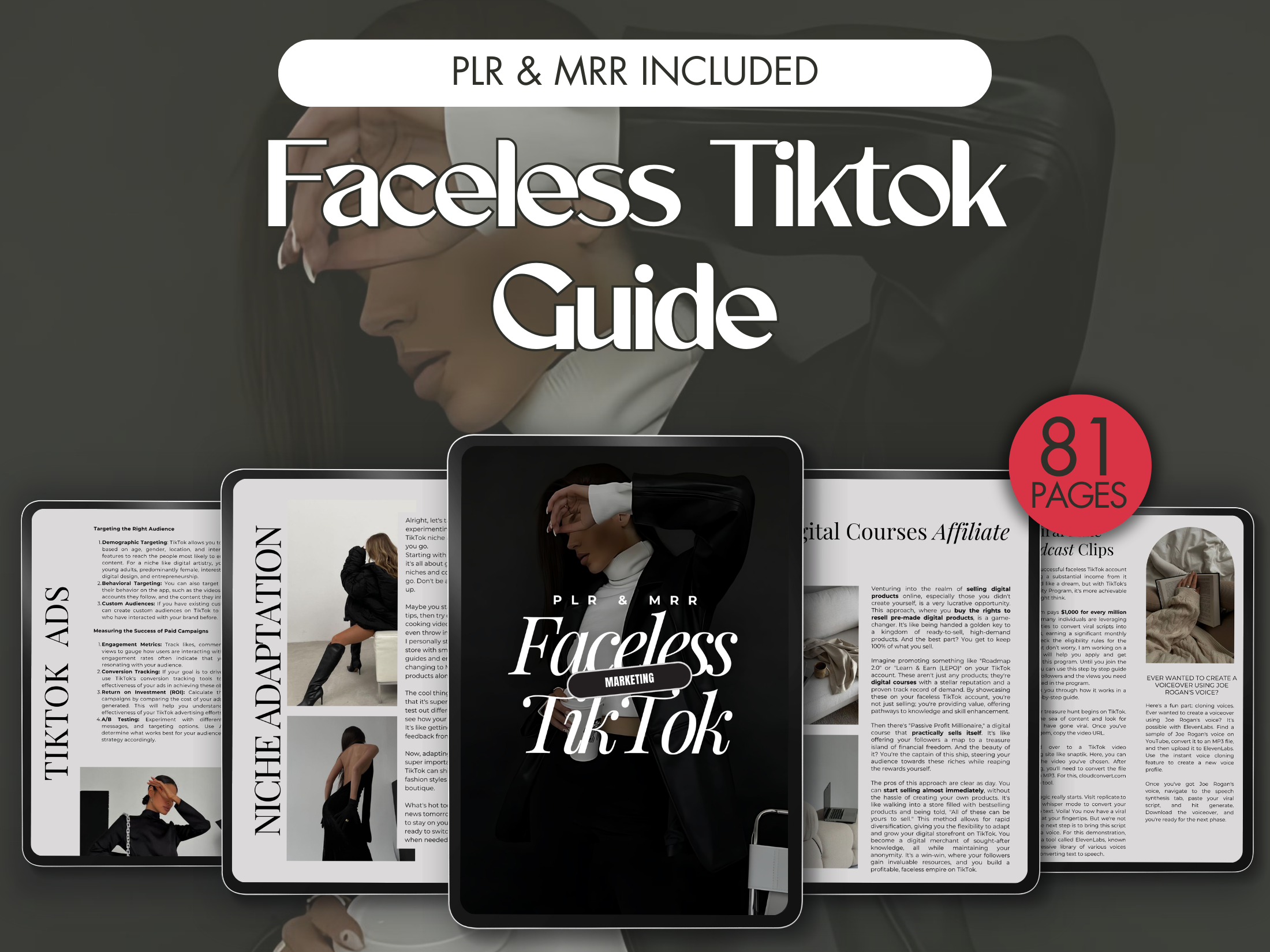 Faceless Tik Tok Marketing Ebook With MRR