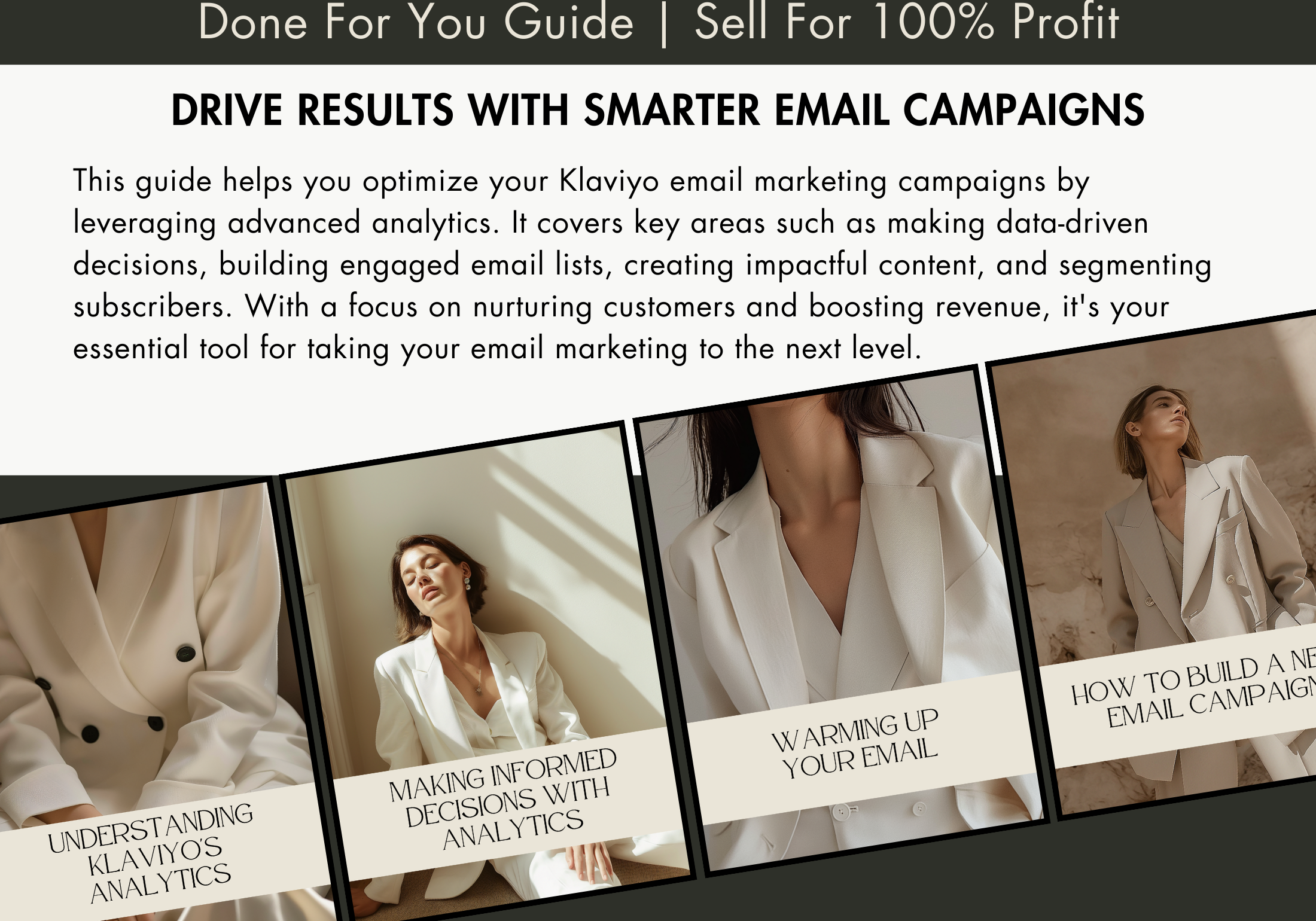 A detailed guide on driving results with email marketing, showing how the campaign bible optimizes your strategy using Klaviyo analytics.