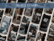 A visual display of 30 reel covers from The Gentleman’s Instagram Vol. 3, focusing on luxury lifestyle and entrepreneurship themes.