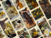 Preview collage of yellow-themed images, including florals, cozy settings, and vibrant yellow accents.