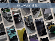 Visual preview of the Premium Done-For-You luxury reels, hooks, captions, and reel covers, aimed at elevating social media presence.