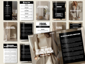 A spread of digital product pages with a focus on the cover of "A Starter's Guide to Selling Digital Products Online," highlighting key tips and strategies for selling digital products successfully.