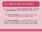 MRR and PLR rights description for Sweet Petal Bloom AI Stock Images, allowing editing and resale.