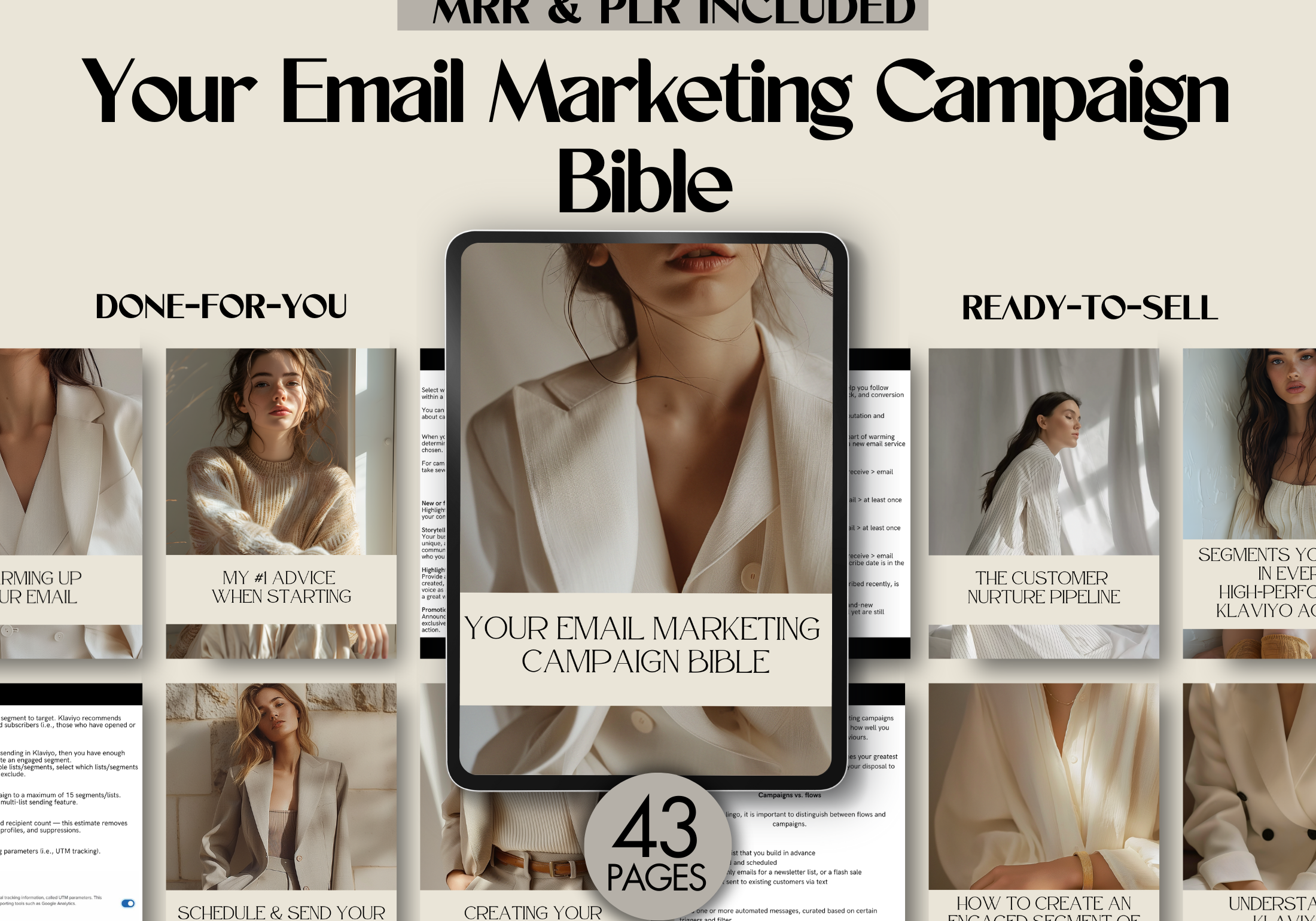 Cover image showcasing "Your Email Marketing Campaign Bible" with the title and a sleek professional design.