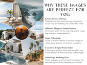 Explanation of why the "Coastal California" images are perfect for business owners, influencers, bloggers, design professionals, and more.