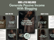 Generate Passive Income with Blogging - Cover Image showcasing the comprehensive guide to achieving faceless financial freedom through blogging.