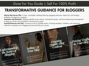 Generate Passive Income with Blogging - What's Included section outlining the guide’s features, including step-by-step guidance, templates, and essential resources