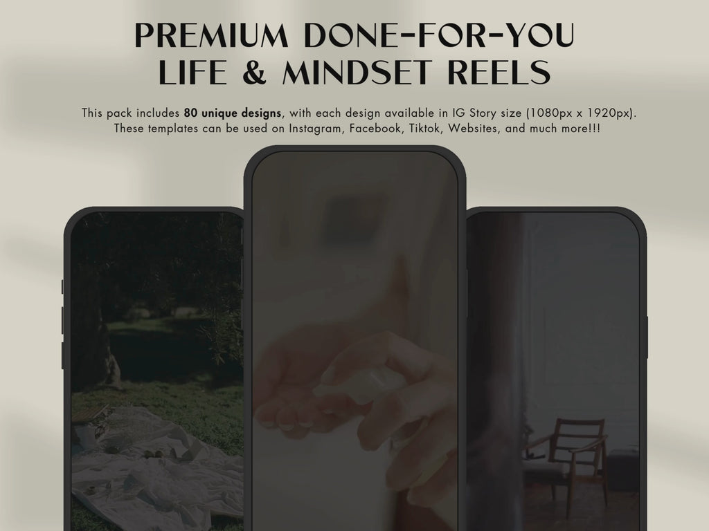 Video showing preview of the Life Mindset Reels.