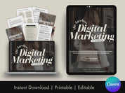 Video of The Faceless Digital Marketing Playbook chapters, detailing steps from vision building to launching and scaling digital products.