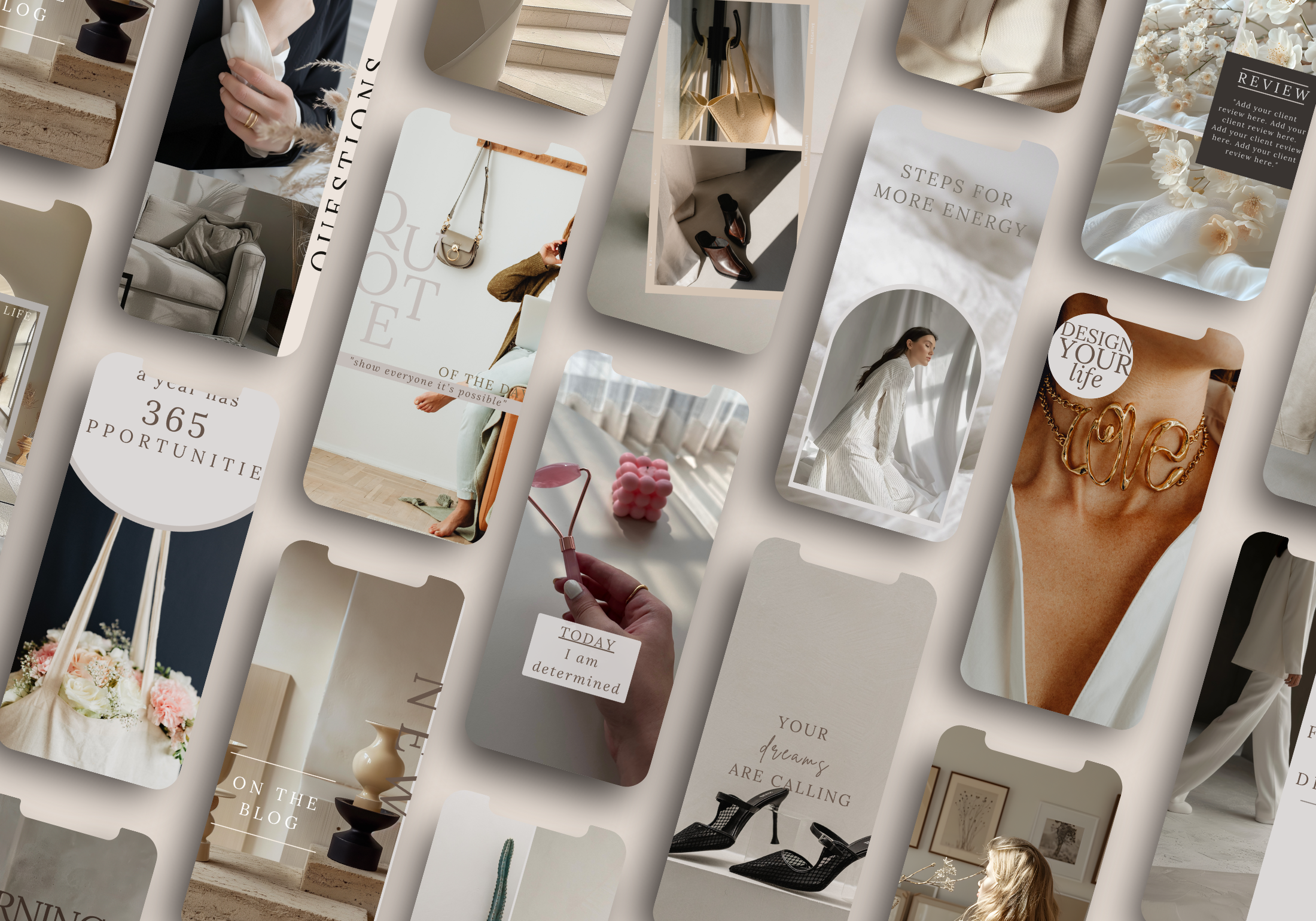 Instagram Story templates designed to enhance social media marketing efforts, featuring elegant and modern designs.
