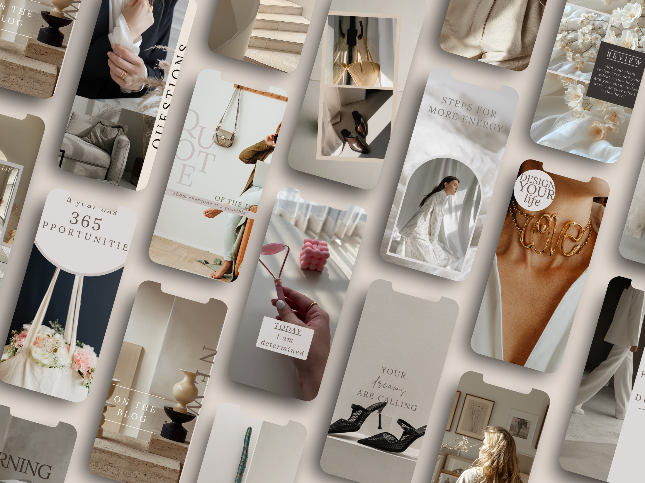 Instagram Story templates designed to enhance social media marketing efforts, featuring elegant and modern designs.